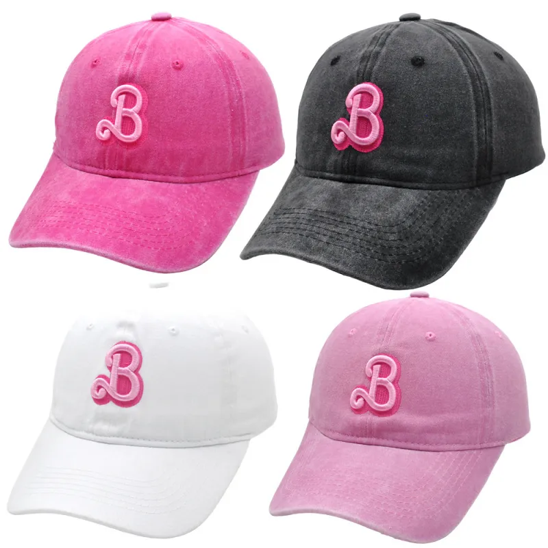 Women Fashion 3D Embroidery Letters Baseball Cap Cotton