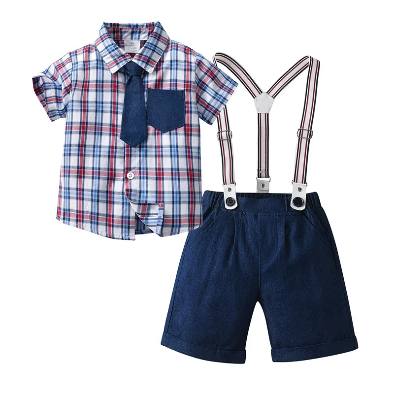 Wholesale Kids Toddler Boys Summer Fashion Casual British Style