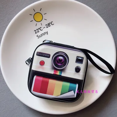 Retro Record Tape Coin Purse Tinplate Zipper Creative Bags Wallets