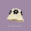 Three-Dimensional Multi-Floral Basin Cap-Beige