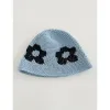 Middle Floral-Aqua Blue