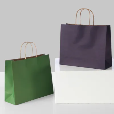 Simple Solid Color Gift Paper Bag Packaging Bag