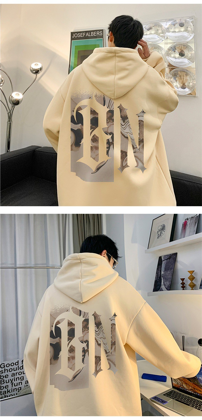 Wholesale Men Autumn Winter Fashion Casual Solid Color