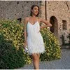 Women Vintage Tassel Sequins Feather Stitching V-Neck Sleeveless High Waist A-Line Midi Dress for Party Festivals