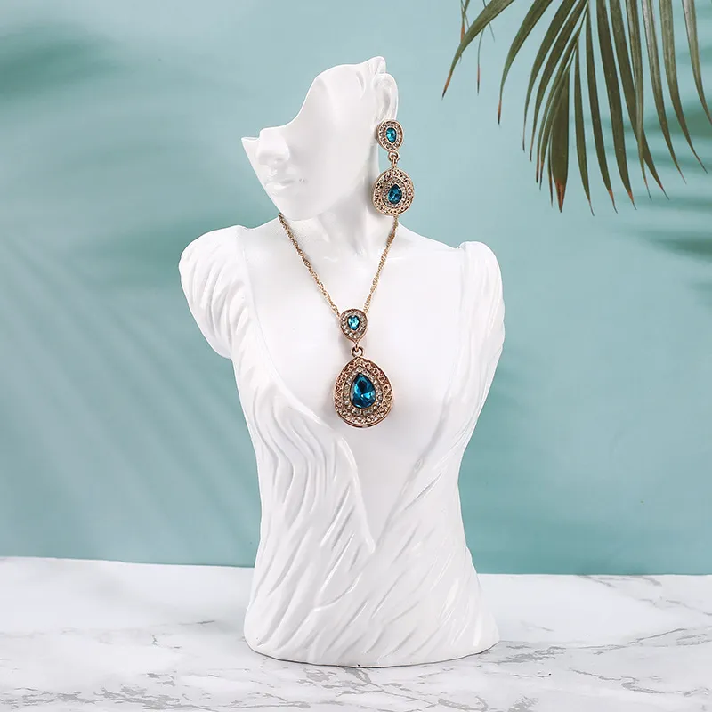 Creative Jewelry Display Stand Mannequin Resin 25x13x11cm