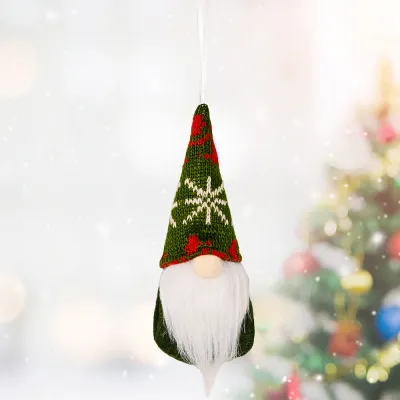 Cartoon Christmas Knitted Doll Small Pendant Decoration