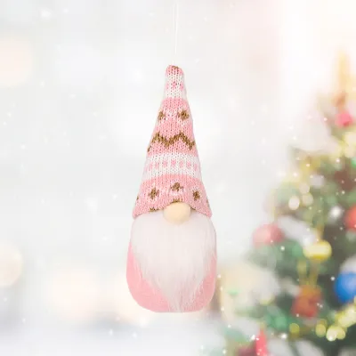 Cartoon Christmas Knitted Doll Small Pendant Decoration