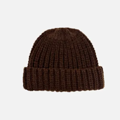 Women's Winter Fashion Simple Basic Wool Blend Knit Hat