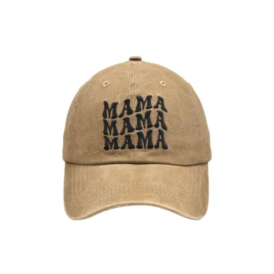 Women Spring Autumn Fashion Casual Solid Color Letter Embroidery Baseball Cap
