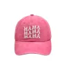 Rose-Three Row MAMA Baseball Cap