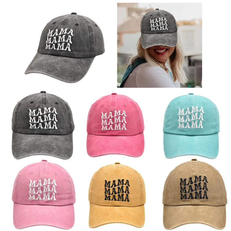 Women Spring Autumn Fashion Casual Solid Color Letter Embroidery Parent-Child Baseball Cap