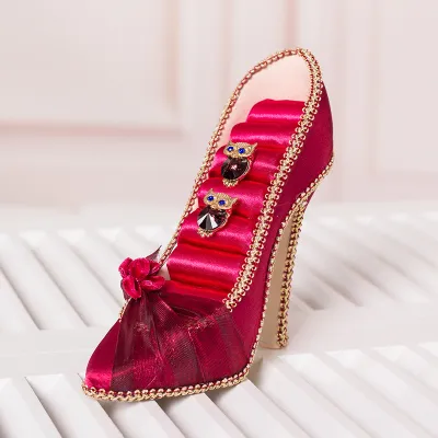 Creative High-Heeled Shoes Resin Jewelry Display Stand Storage Organizer