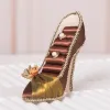 Brown Velvet High Heel