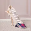 European-Style Bow Princess High Heels