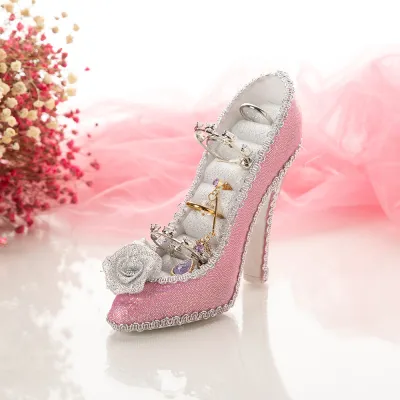 Creative High-Heeled Shoes Resin Jewelry Display Stand Storage Organizer