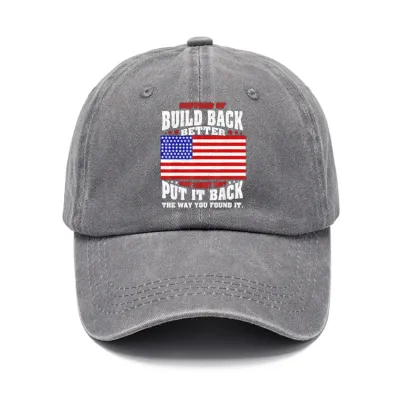 Men Women Fashion Casual Vintage Solid Color Letter Cotton Baseball Cap
