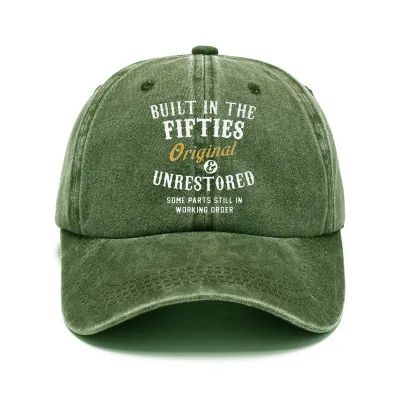 Men Women Fashion Casual Vintage Solid Color Letter Cotton Baseball Cap