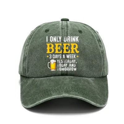 Men Women Fashion Casual Vintage Solid Color Letter Cotton Baseball Cap