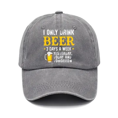 Men Women Fashion Casual Vintage Solid Color Letter Cotton Baseball Cap