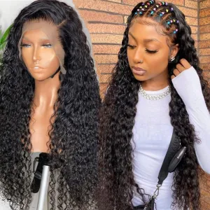 Women Fashion Lace Mesh Wig Curly Hair Long Bangs Natural