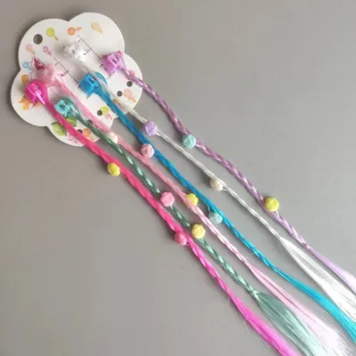 Girls Fashion Cute Sweet Party Butterfly Floral Star Heart Hairpin Wig Defense Kids Accessories