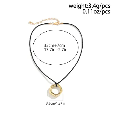 Women Fashion Exaggerated Heart Pendant Clavicle Chain Necklace