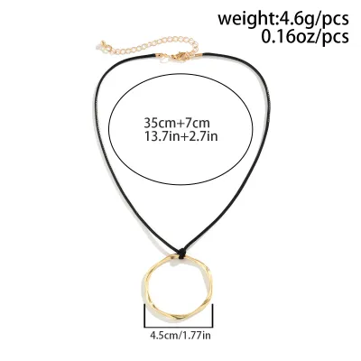 Women Fashion Exaggerated Heart Pendant Clavicle Chain Necklace