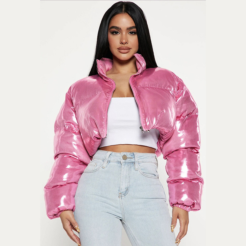 Cropped puffer jacket on sale wholesale