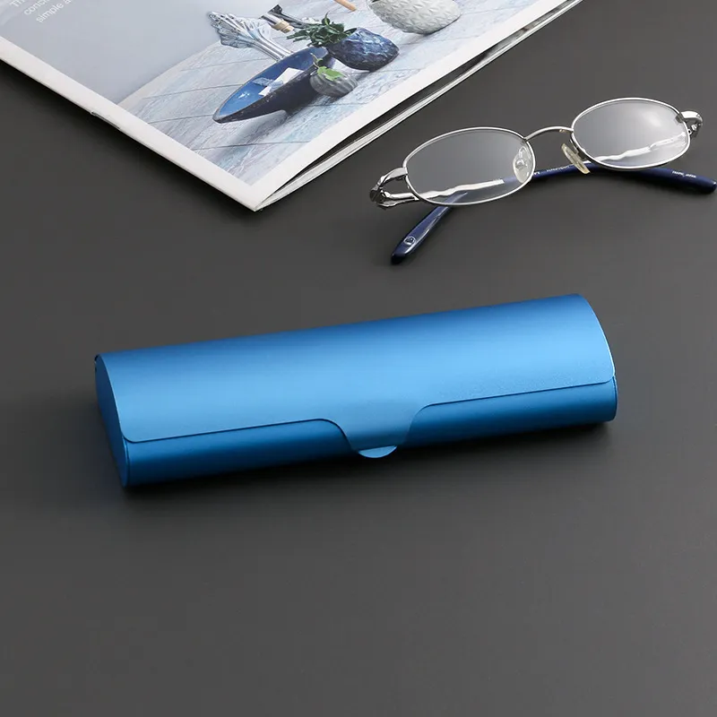 Wholesale Fashion Casual Creative Storage Solid Color Metal Protection Glasses  Case