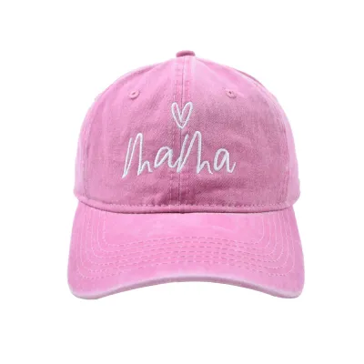 Women Fashion Casual Solid Color Letter Embroidery Dome Cap