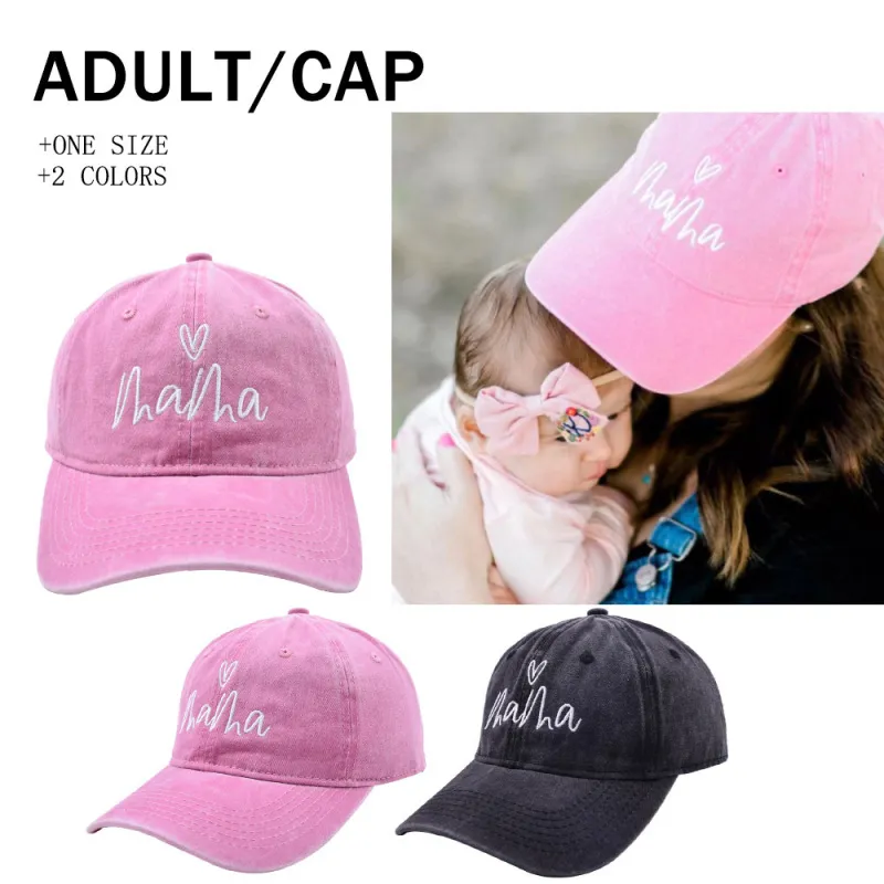 Women Fashion Casual Solid Color Letter Embroidery Dome Cap