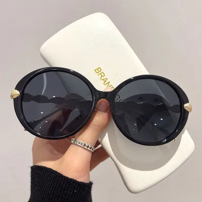 Women Fashion Round PC Full Frame Gradient Sunglasses Commuter