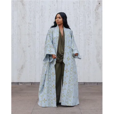 Women Plus Size Loose Printed Shacket Jacket Coat Cardigan