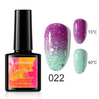 Women Fashion Gradient Glitter Sequins Nail Polish Gel 10ml
