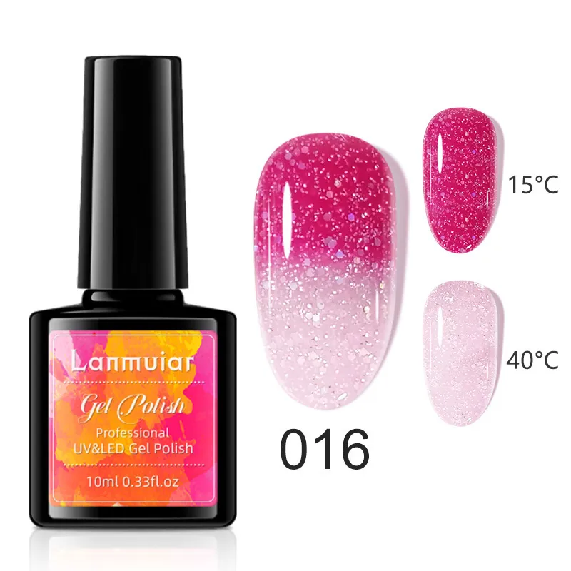 Women Fashion Gradient Glitter Sequins Nail Polish Gel 10ml