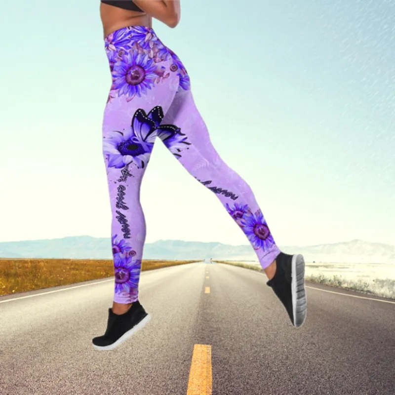 Fashion Women Butterfly Printing Leggings Women Yoga Pants Leggings