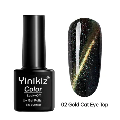 Women Fashion Cat Eye Gradient Nail Glue Magnet 5D Star Magic Color Phototherapy Gel