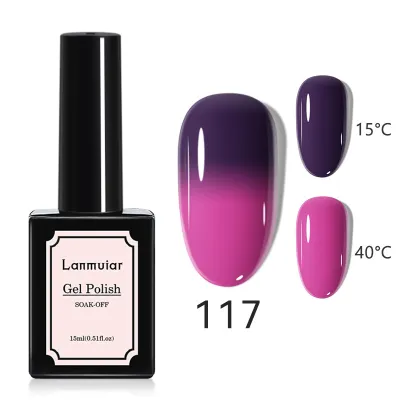 Women Fashion Cat Eye Nail Glue Color Changing Phototherapy Glue Solid Color Nail Art Polish 48 Colors