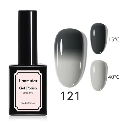 Women Fashion Cat Eye Nail Glue Color Changing Phototherapy Glue Solid Color Nail Art Polish 48 Colors