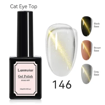 Women Fashion Cat Eye Nail Glue Color Changing Phototherapy Glue Solid Color Nail Art Polish 48 Colors
