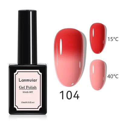 Women Fashion Cat Eye Nail Glue Color Changing Phototherapy Glue Solid Color Nail Art Polish 48 Colors
