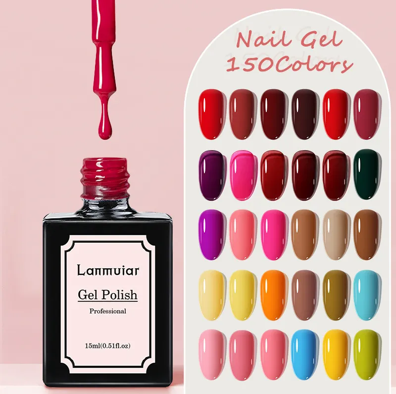 Women Fashion Cat Eye Nail Glue Color Changing Phototherapy Glue Solid Color Nail Art Polish 48 Colors