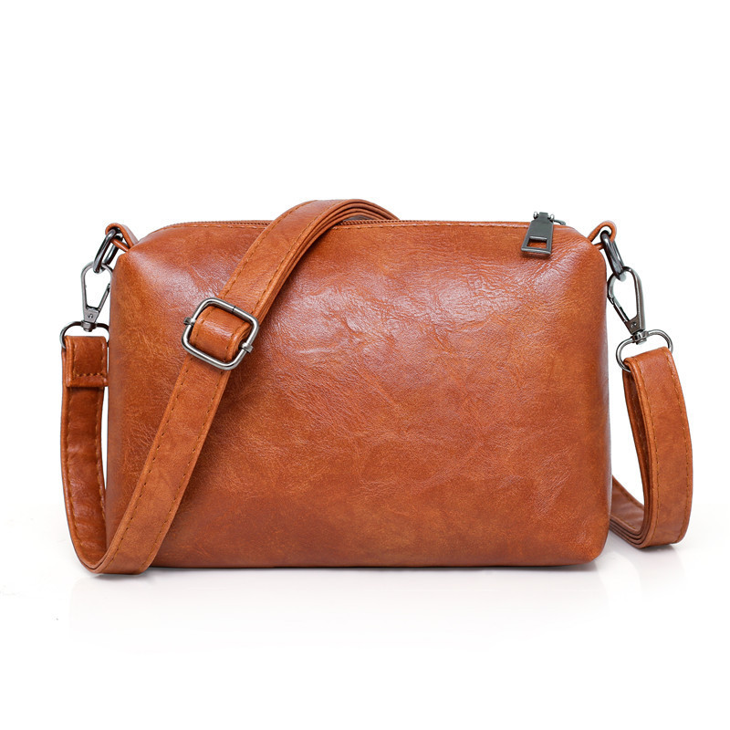 Wholesale Women Fashion Vintage Large Capacity PU Zipper Handbag