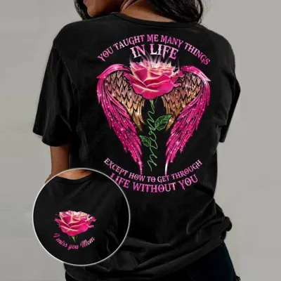 Halloween Women Gothic Skull Butterfly Graphic Printed Crewneck Short Sleeve T-Shirt