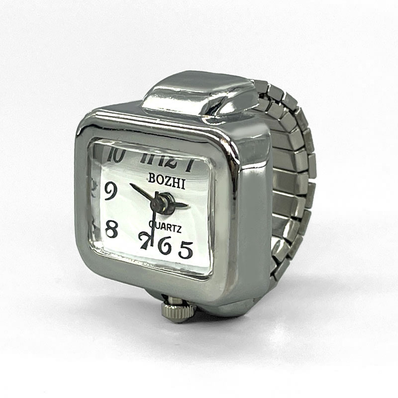 Wholesale Neutral Fashion Retro Square Quartz Mini Ring Watch