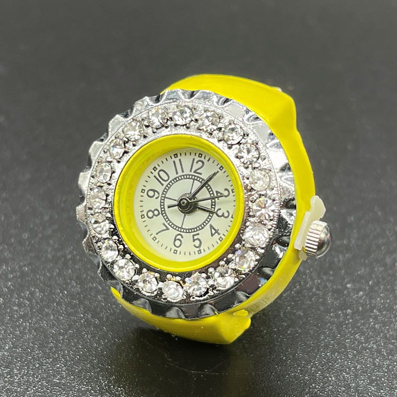Wholesale Reloj con minianillo de cuarzo con esfera de diamantes