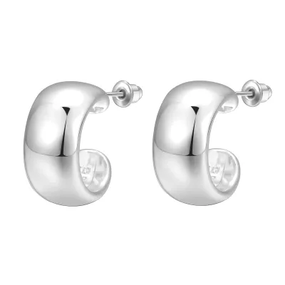 Fashion Simple Ccb Melon Seed Water Drop Women Stud Earrings