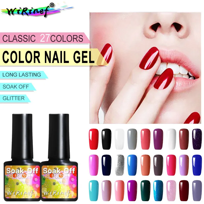 Women Fashion Multicolor Nail Art Light Therapy Gel Polish 8ml