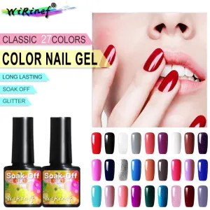 Women Fashion Multicolor Nail Art Light Therapy Gel Polish 8ml