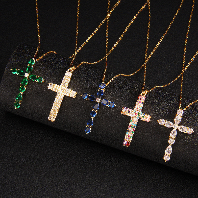 Wholesale Women Fashion Multicolor With Rhinestone Cross